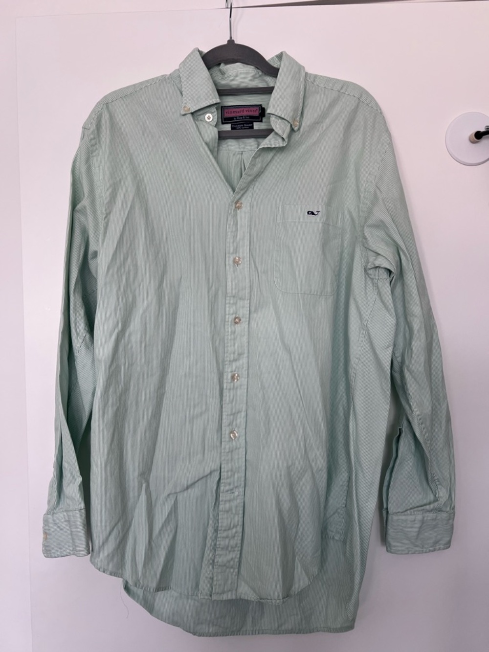 Vineyard Vines Men’s Mint Green Button-Down Shirt
